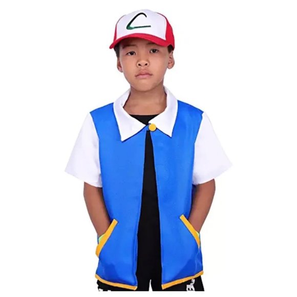 Pokemon Ash costume anime cosplay Halloween size 5/6 - Picture 3 of 5